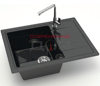 Кух.мойка Granit MARRBAXX глянц Анастасия Z150Q4 (черный))